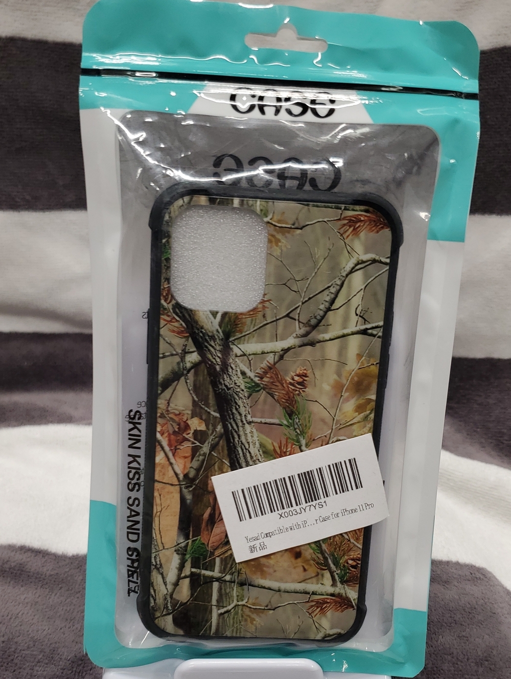 Camo Tree Pattern Phone Case with Black Bumper Iphone 11